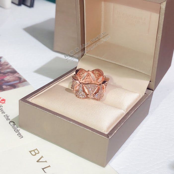 Bvlgari飾品 寶格麗diva系列滿鑽裙子戒指  zgbq3190